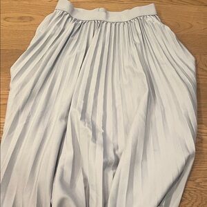 Elegant Gray Pleated Skirt